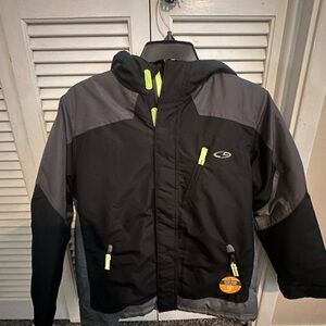 Champion Kids Black and Gray Puffer Jacket